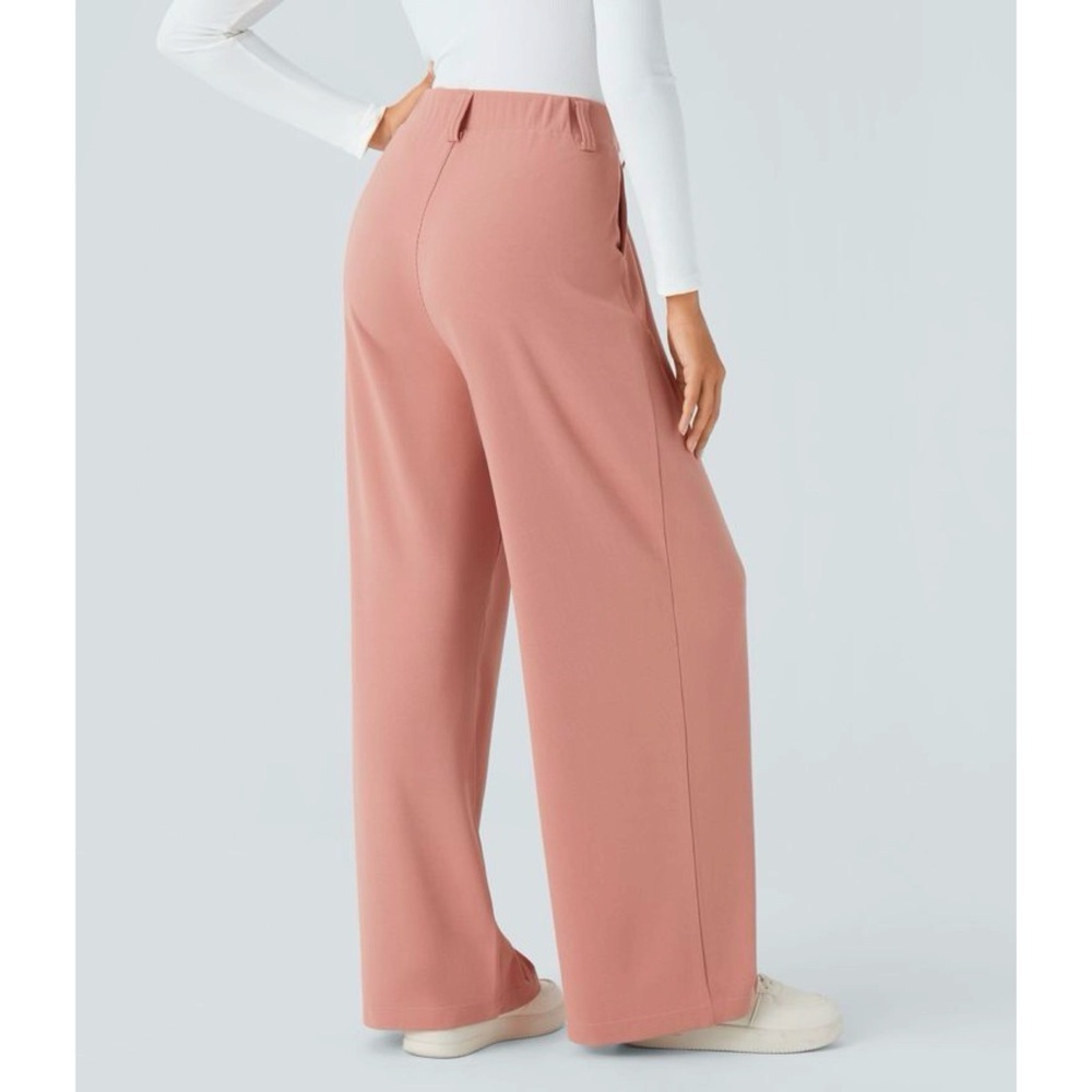 HALARA Dusty Rose Wide Leg Pants - Picture 4 of 10